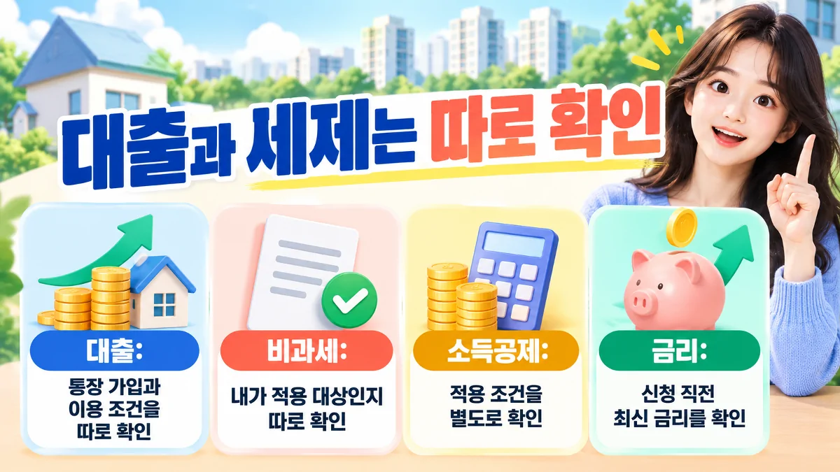 청년드림주택청약 대출과 비과세, 소득공제, 금리를 따로 확인하는 방법