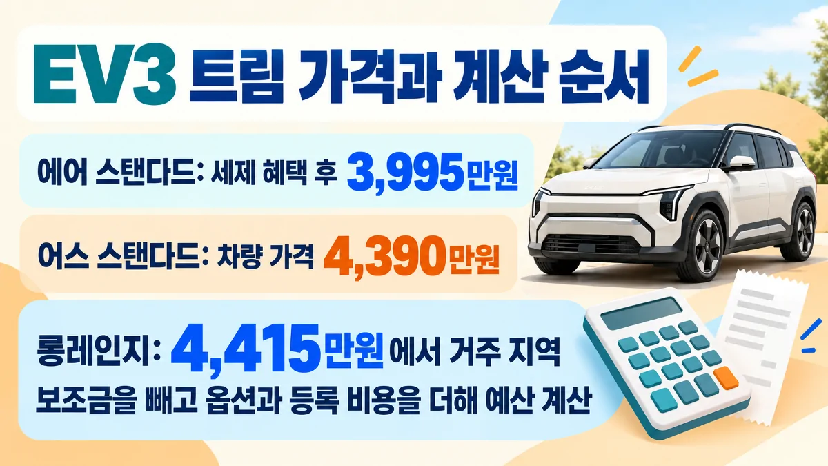 EV3 에어 어스 롱레인지 가격과 실구매가 계산 방법을 정리한 인포그래픽